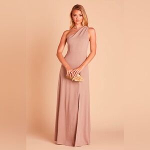 Birdy Grey Crepe Taupe Kira Dress Size XS